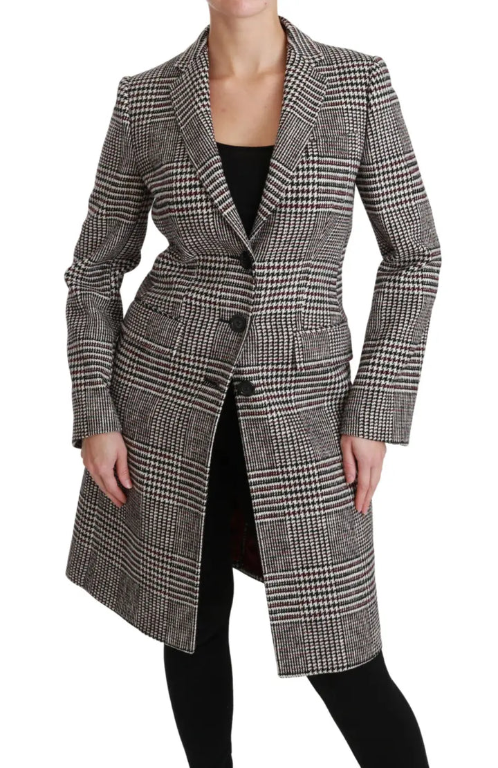 Dolce &amp; Gabbana Multicolor Trench Knee Long Jacket Coat