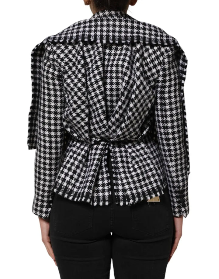 Dolce &amp; Gabbana Multicolor Wool Monochrome Patterned Jacket