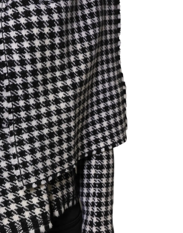 Dolce &amp; Gabbana Multicolor Wool Monochrome Patterned Jacket