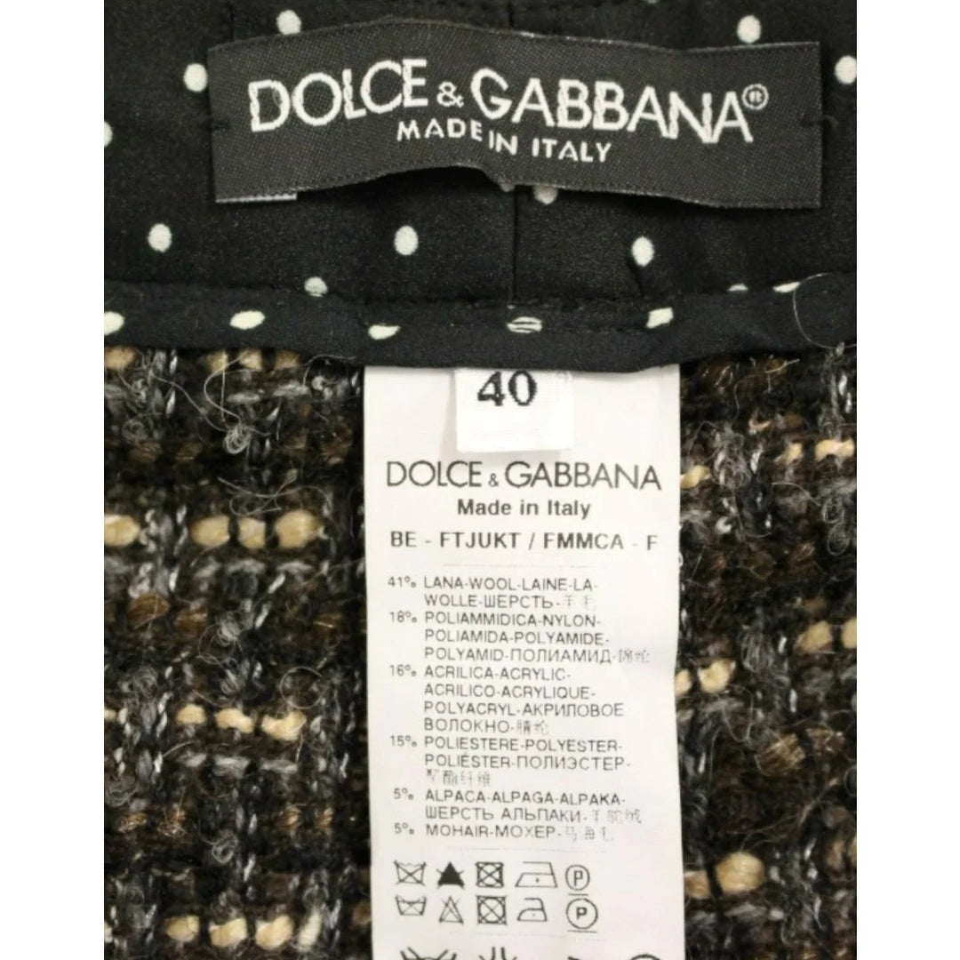 Dolce & Gabbana Multicolor wool shorts pants