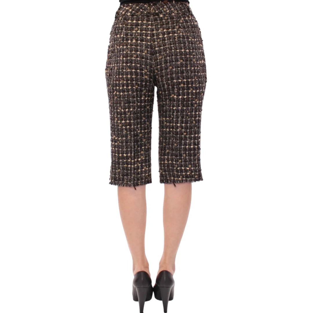 Dolce & Gabbana Multicolor Wool Shorts Pants