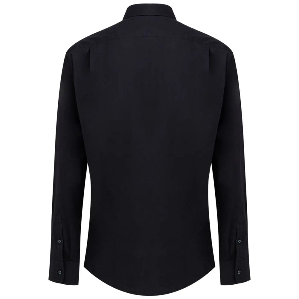 Dolce & Gabbana Navy Blue Cotton Dress Shirt