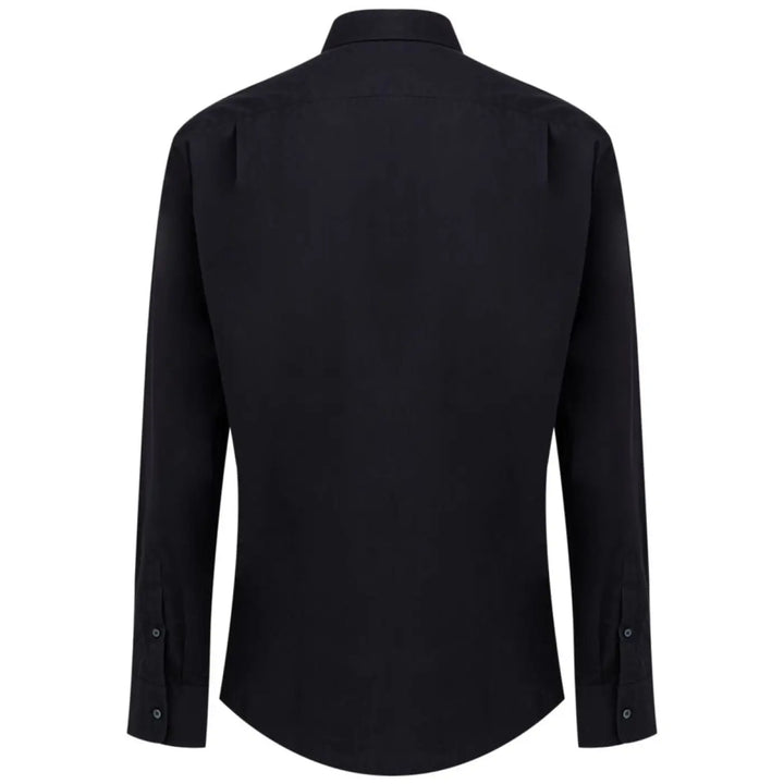 Dolce &amp; Gabbana Navy Blue Cotton Dress Shirt