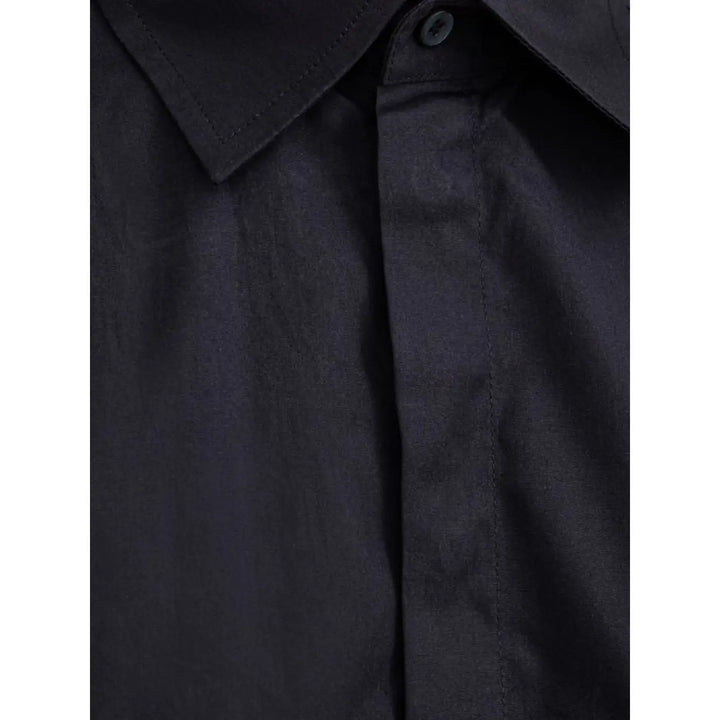 Dolce &amp; Gabbana Navy Blue Cotton Dress Shirt