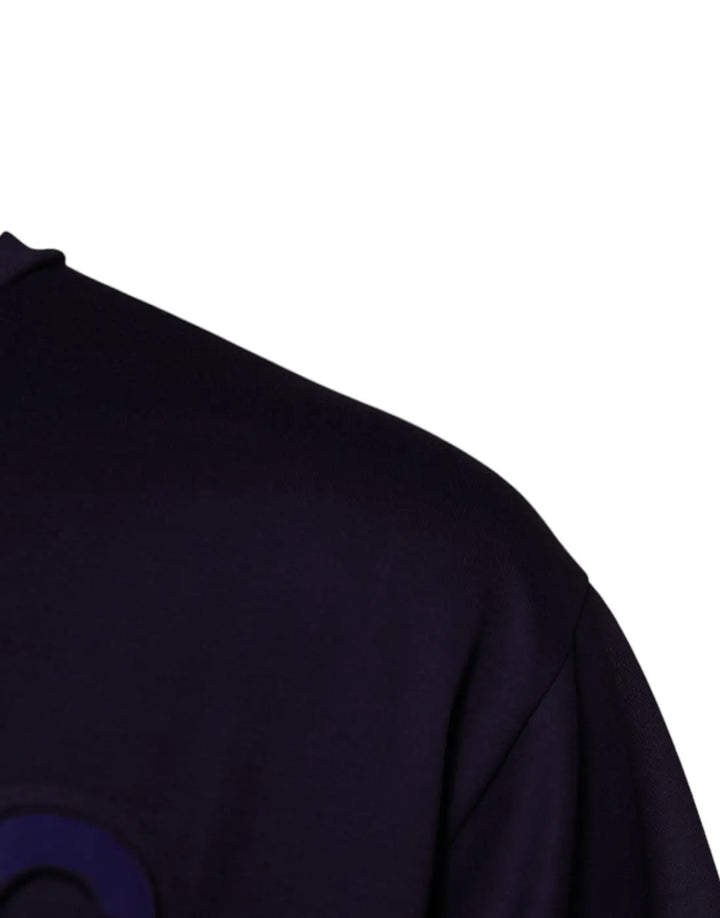 Dolce &amp; Gabbana Navy Blue DG Logo Cotton Crew Neck T-shirt