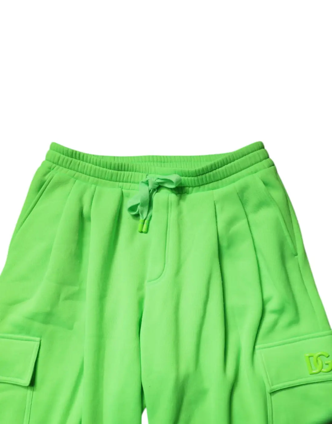 Dolce &amp; Gabbana Neon Green Cargo Jogger Men Sweatpants Pants