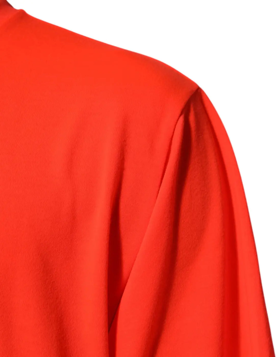 Dolce &amp; Gabbana Neon Orange Polyester Men Crew Neck T-shirt