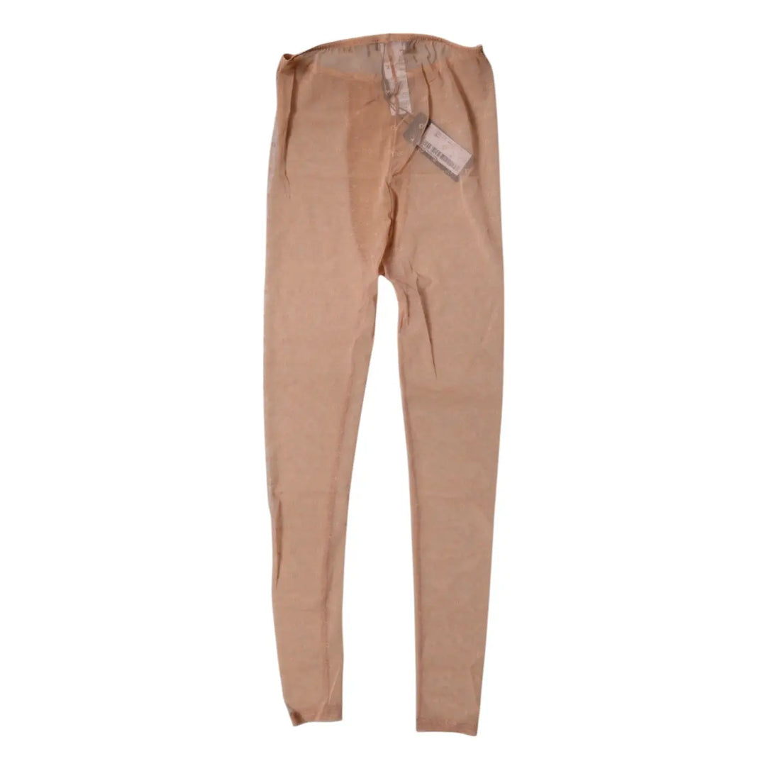 Dolce &amp; Gabbana Nude Beige Logo Lace Lingerie Pants Underwear