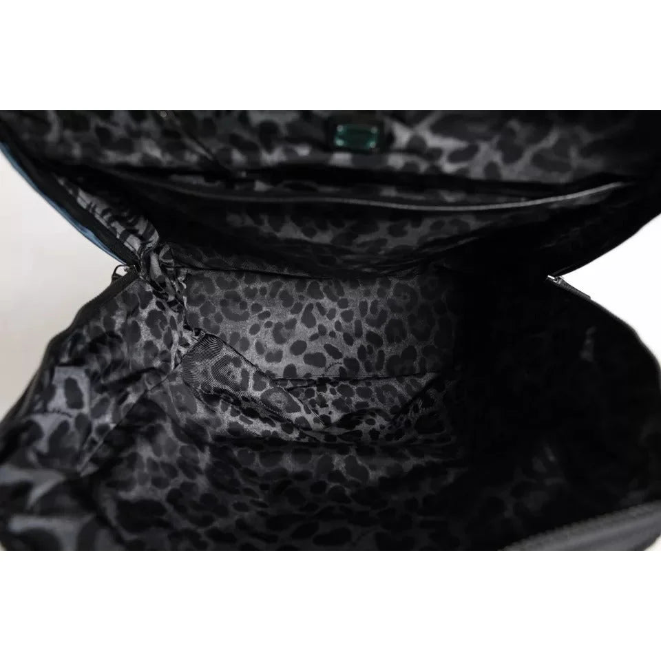 Dolce & Gabbana Nylon Backpack Bag with Logo Authentic Luxury Style