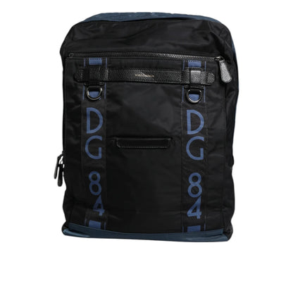 Dolce & Gabbana Nylon Backpack Bag with Logo Authentic Luxury Style