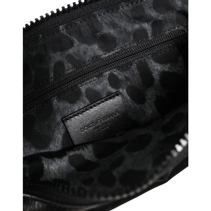 Dolce & Gabbana Nylon Calfskin Pouch Luxury Lightweight Accessory