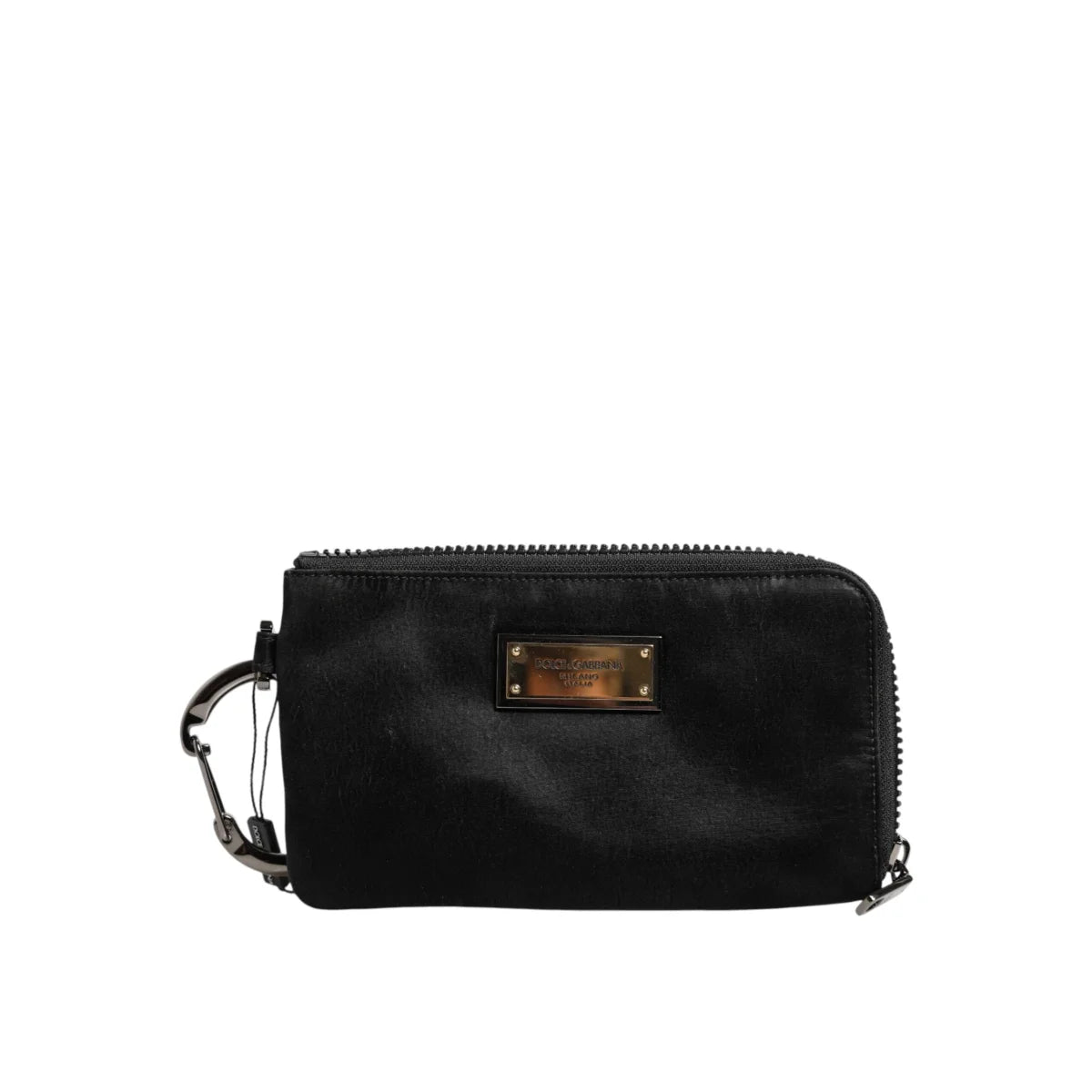 Dolce & Gabbana Nylon Calfskin Pouch Luxury Lightweight Accessory