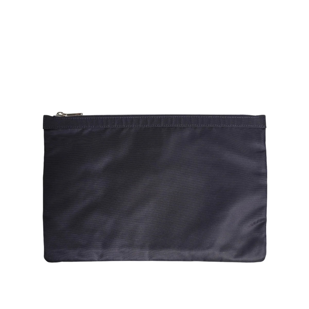 Dolce & Gabbana Nylon Clutch with Crown and Logo Patch Embellished