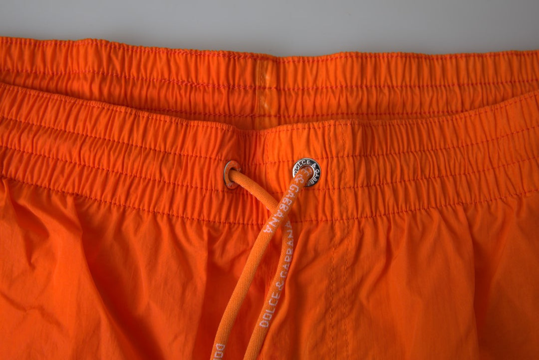 Dolce &amp; Gabbana Orange Blue Gradient Beachwear Swimwear Shorts