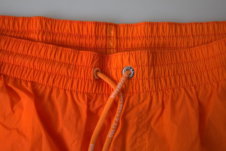 Dolce &amp; Gabbana Orange Blue Gradient Beachwear Swimwear Shorts