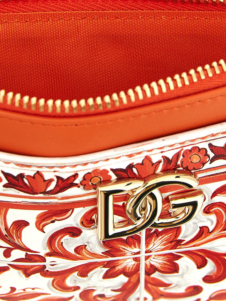 Dolce &amp; Gabbana Orange Calfskin Cardholder