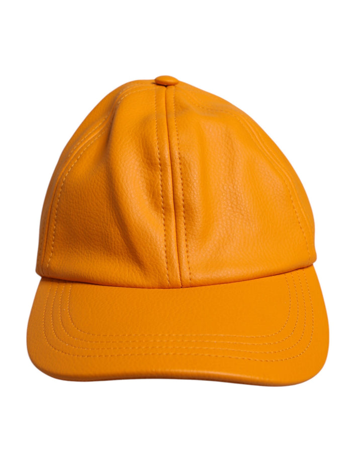 Dolce &amp; Gabbana Orange Cotton 6 Panels Baseball Cap