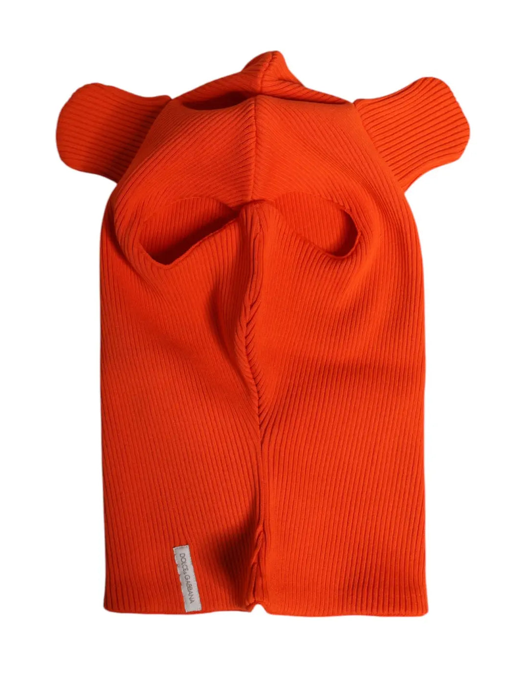 Dolce &amp; Gabbana Orange Cotton Whole Head Wrap Balaclava Hat