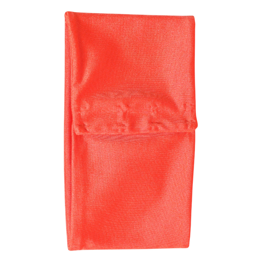 Dolce &amp; Gabbana Orange Nylon Stretch Women Neck Warmer Scarf