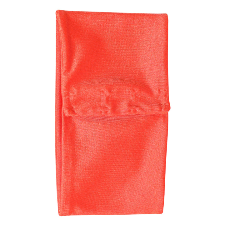 Dolce &amp; Gabbana Orange Nylon Stretch Women Neck Warmer Scarf