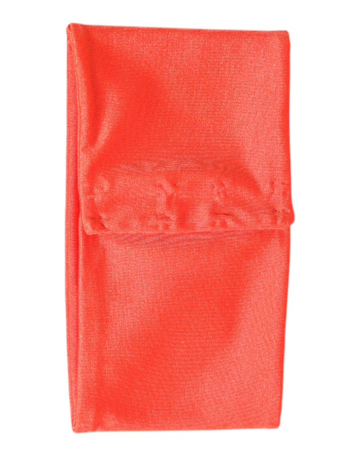 Dolce &amp; Gabbana Orange Nylon Stretch Women Neck Warmer Scarf
