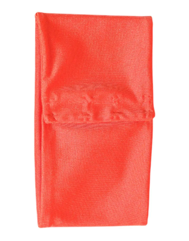 Dolce &amp; Gabbana Orange Nylon Stretch Women Neck Warmer Scarf