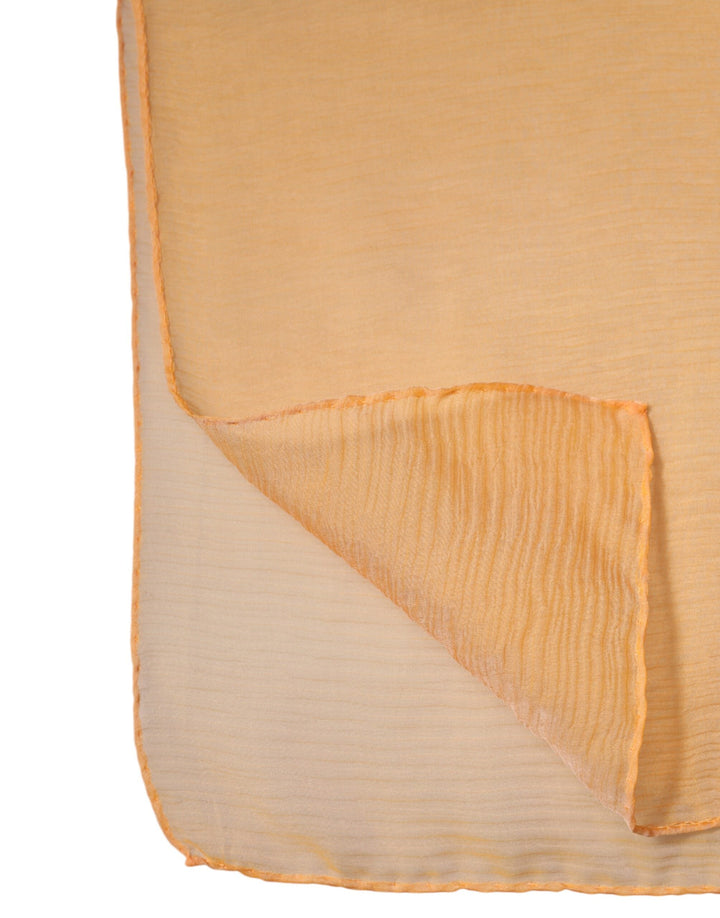Dolce &amp; Gabbana Orange Silk Rectangle Wrap Shawl Scarf