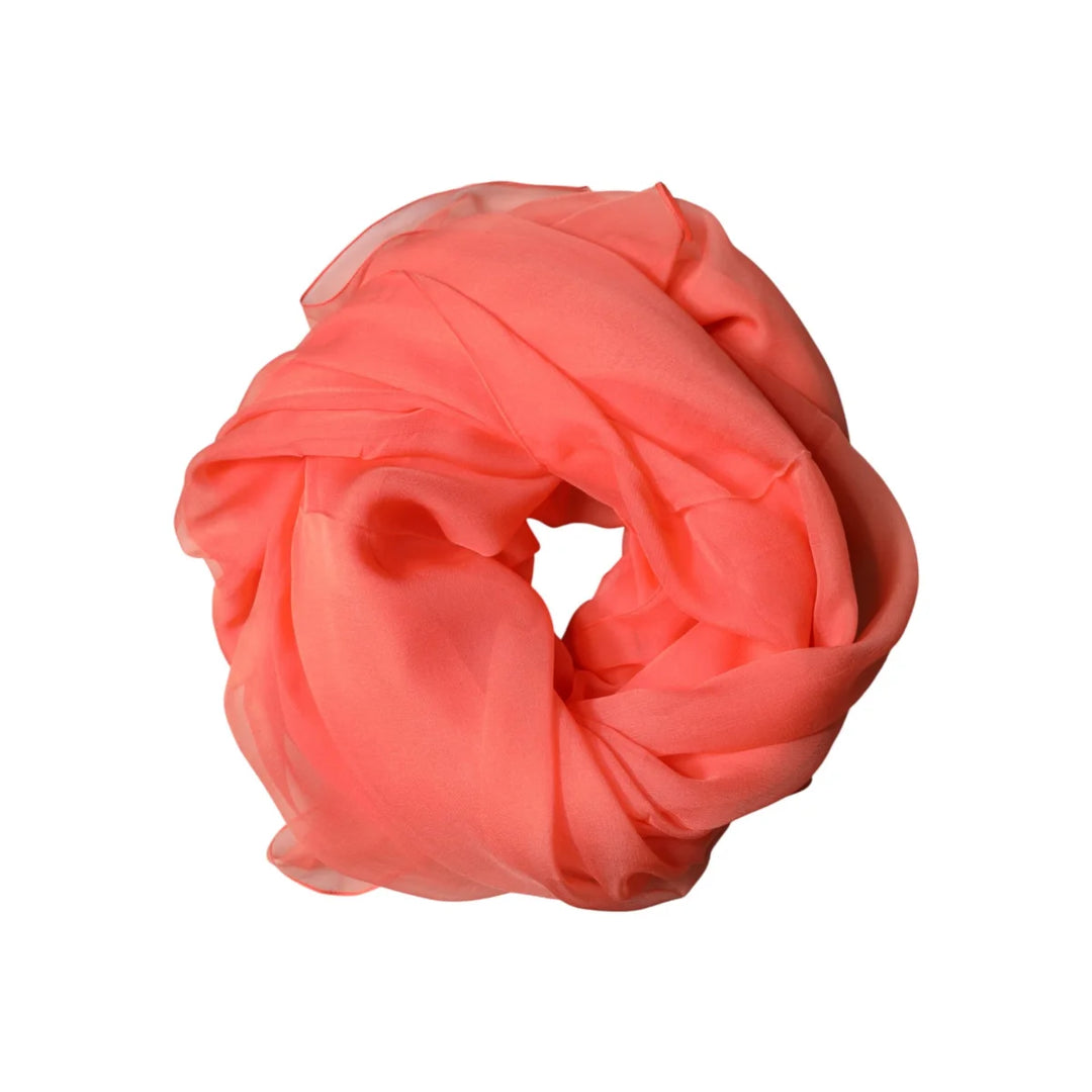 Dolce and Gabbana Orange Stole Silk Neck Wrap for Men &