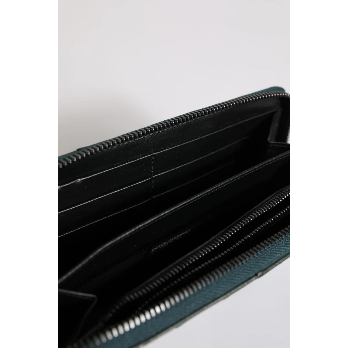 Dolce Gabbana Ostrich Wallet Luxury with Logo Patch and Card Slots &