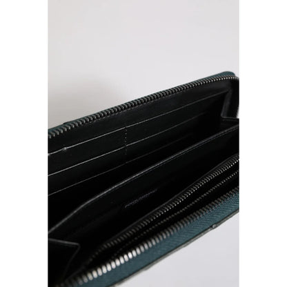 Dolce Gabbana Ostrich Wallet Luxury with Logo Patch and Card Slots &