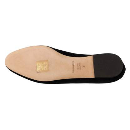 Dolce Gabbana Patent Leather Flat Shoes Radiant Glamour &