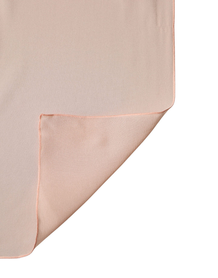 Dolce &amp; Gabbana Peach Silk Neck Wrap Shawl Women Stole 200cm x 64cm Scarf