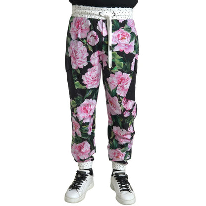 Dolce Gabbana Peony Joggers in Supersoft Cotton &