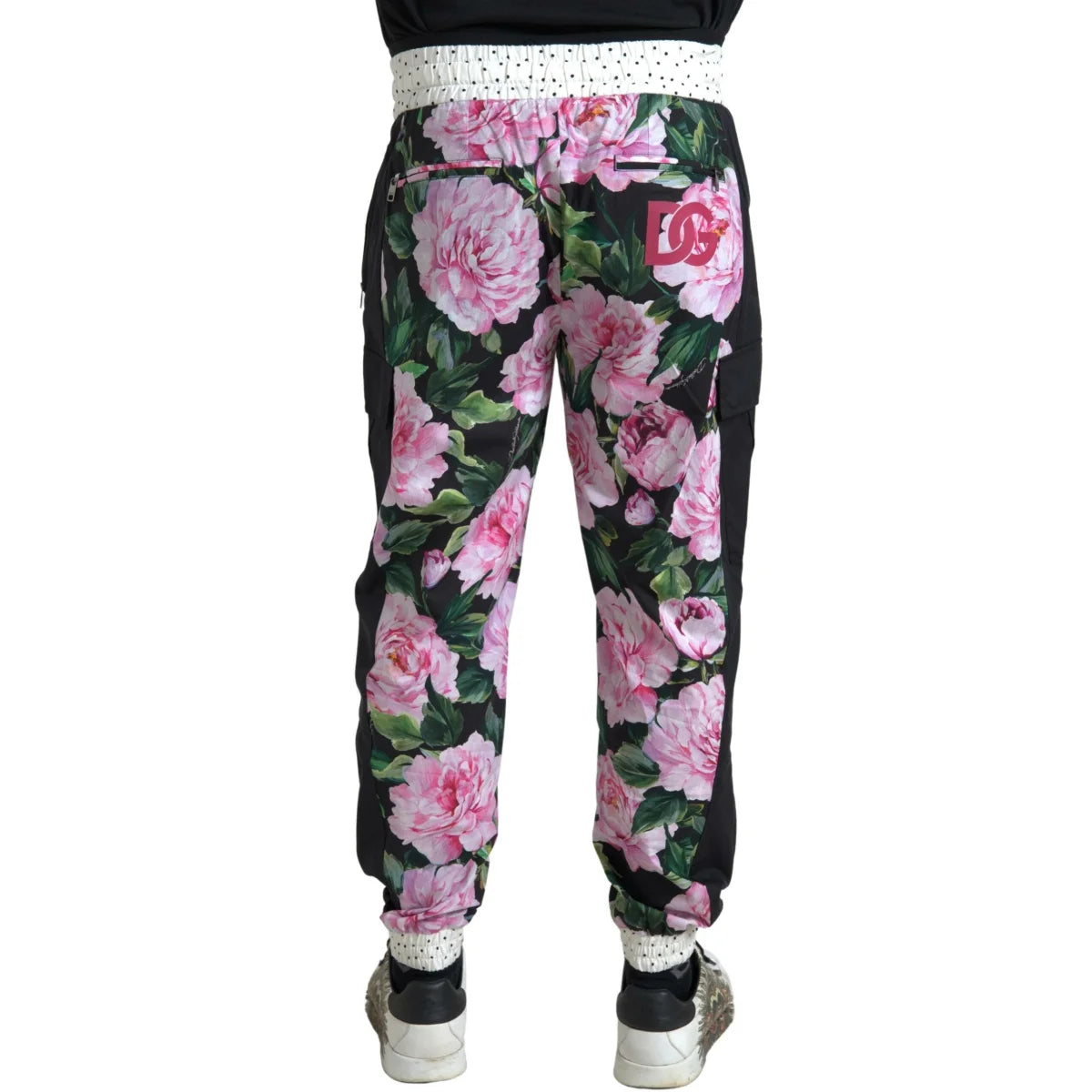 Dolce Gabbana Peony Joggers in Supersoft Cotton &