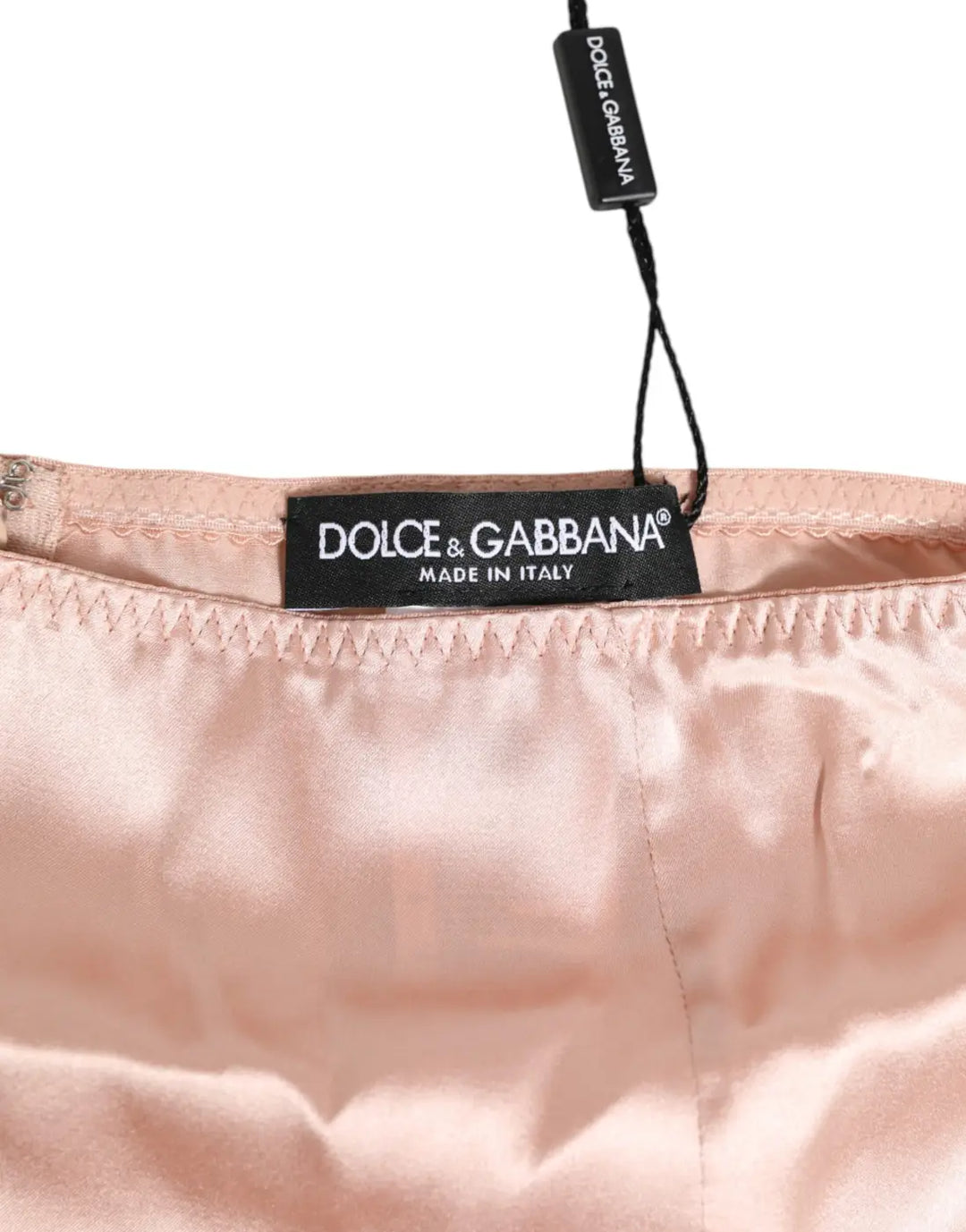 Dolce &amp; Gabbana Pink Acetate High Waist Shorts Panty Underwear