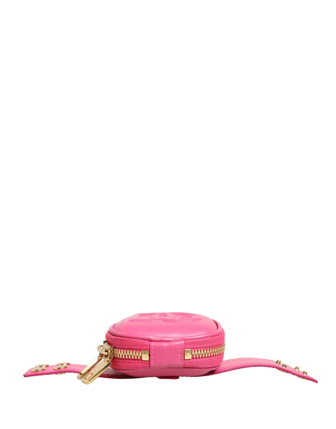 Dolce &amp; Gabbana Pink Calf Leather Dg Logo Multifunctional Kit Borse Bag