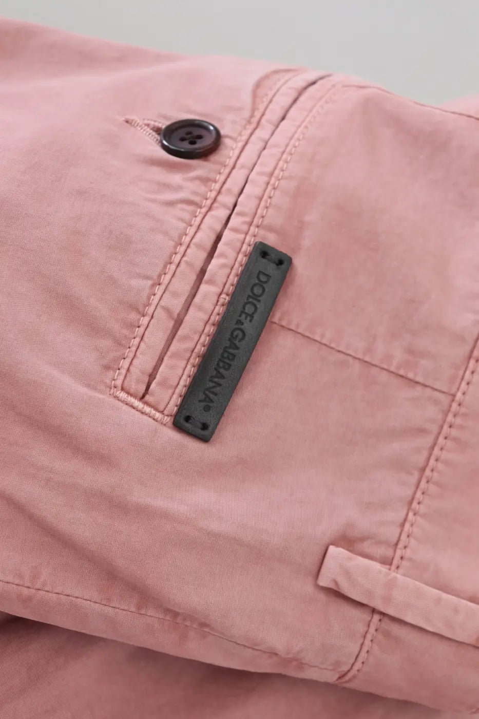 Dolce &amp; Gabbana Pink Chinos Cotton Casual Mens Shorts