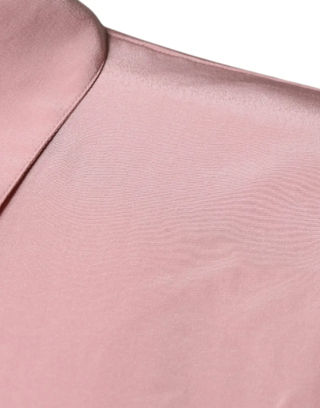 Dolce &amp; Gabbana Pink Cotton Long Sleeves Collared Blouse Top