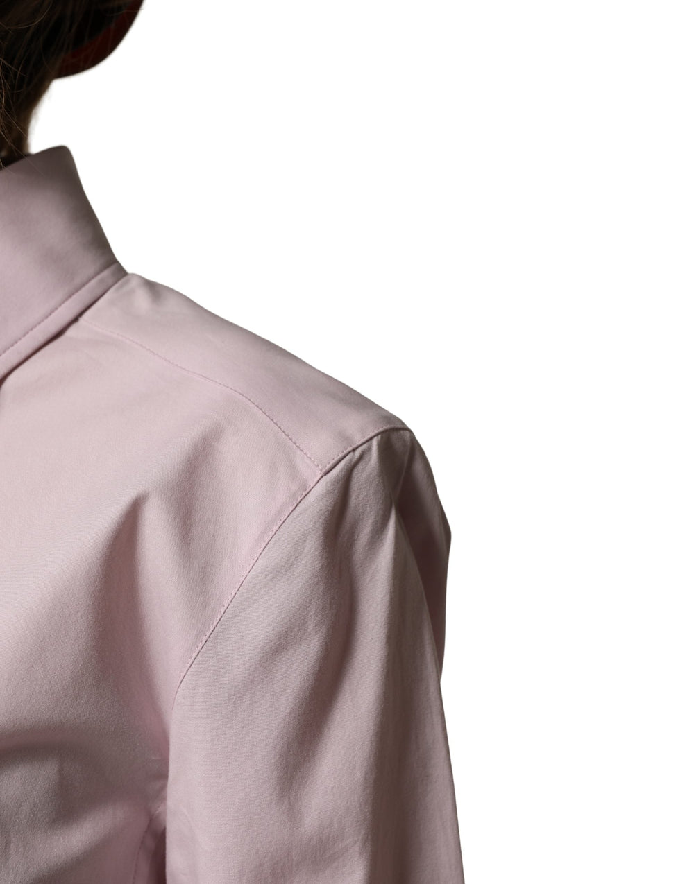 Dolce & Gabbana - Pink Cotton Long Sleeves Collared Shirt Top