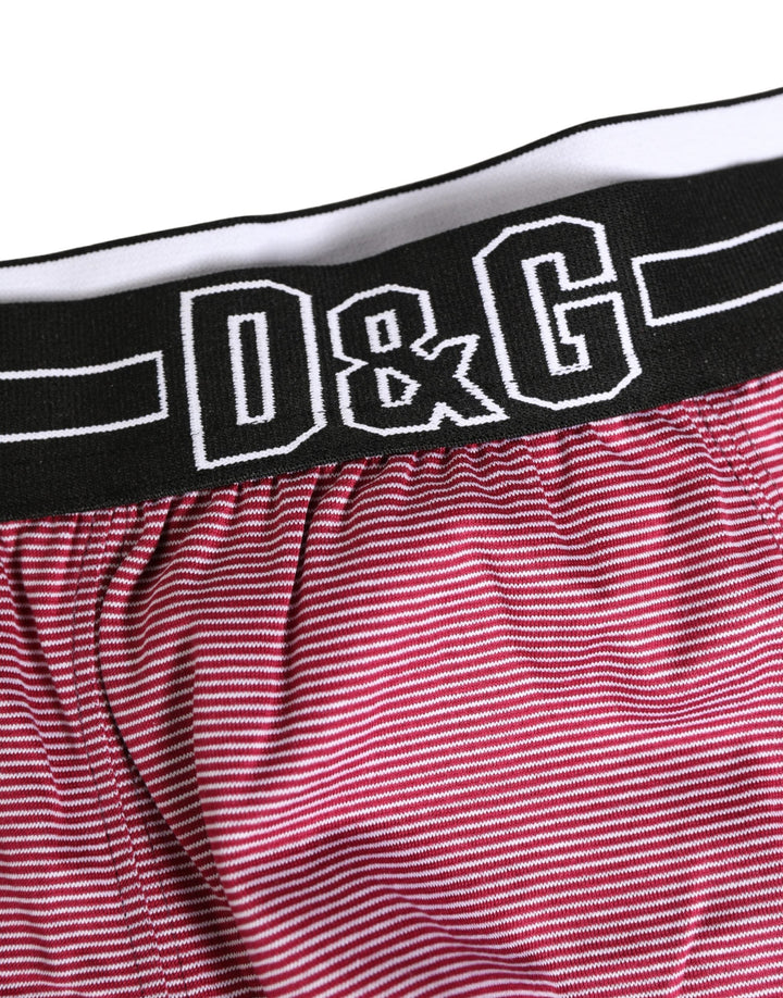 Dolce &amp; Gabbana Pink D&amp;g Logo Cotton Regular Boxer Underwear