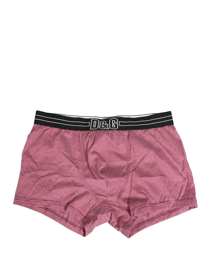 Dolce &amp; Gabbana Pink D&amp;g Logo Cotton Regular Boxer Underwear