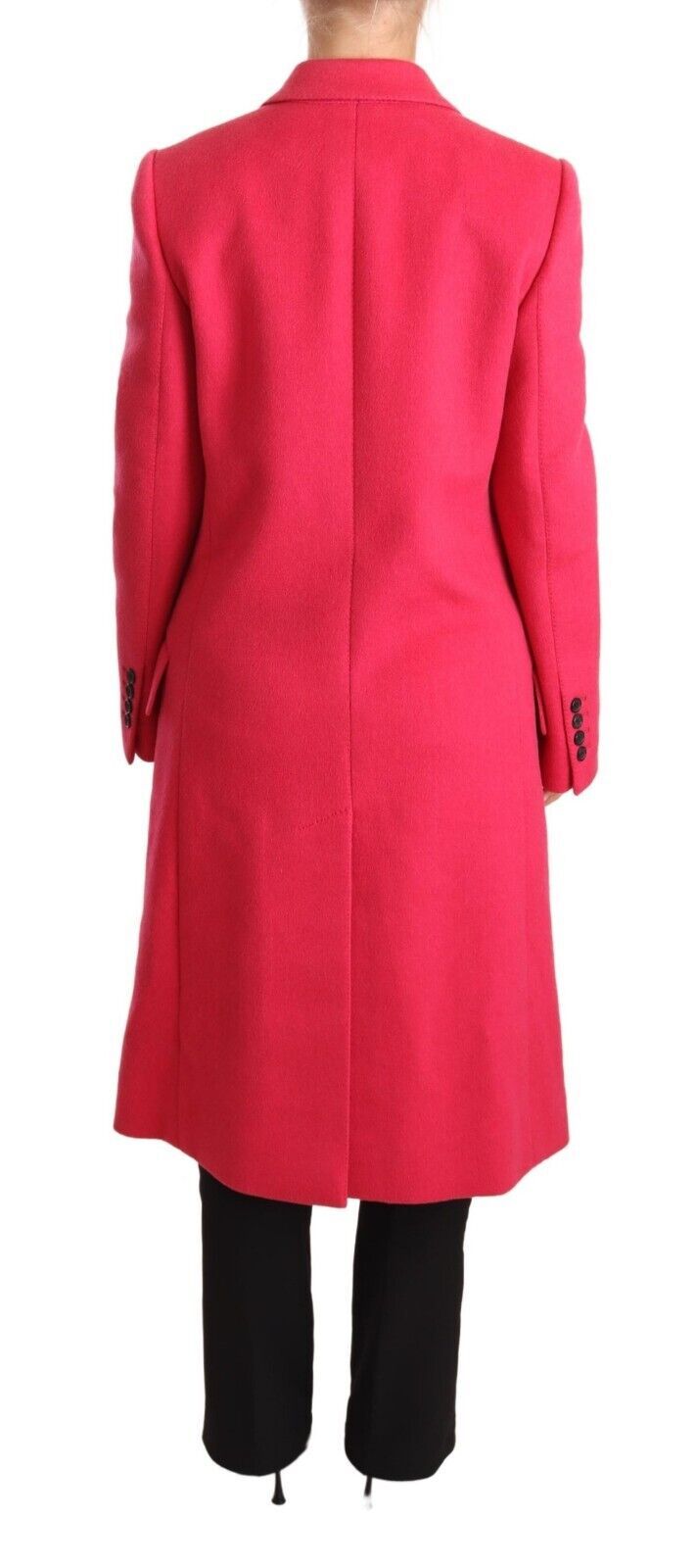 Dolce &amp; Gabbana Trench Coats - Pink Double Breasted Trenchcoat Jacket