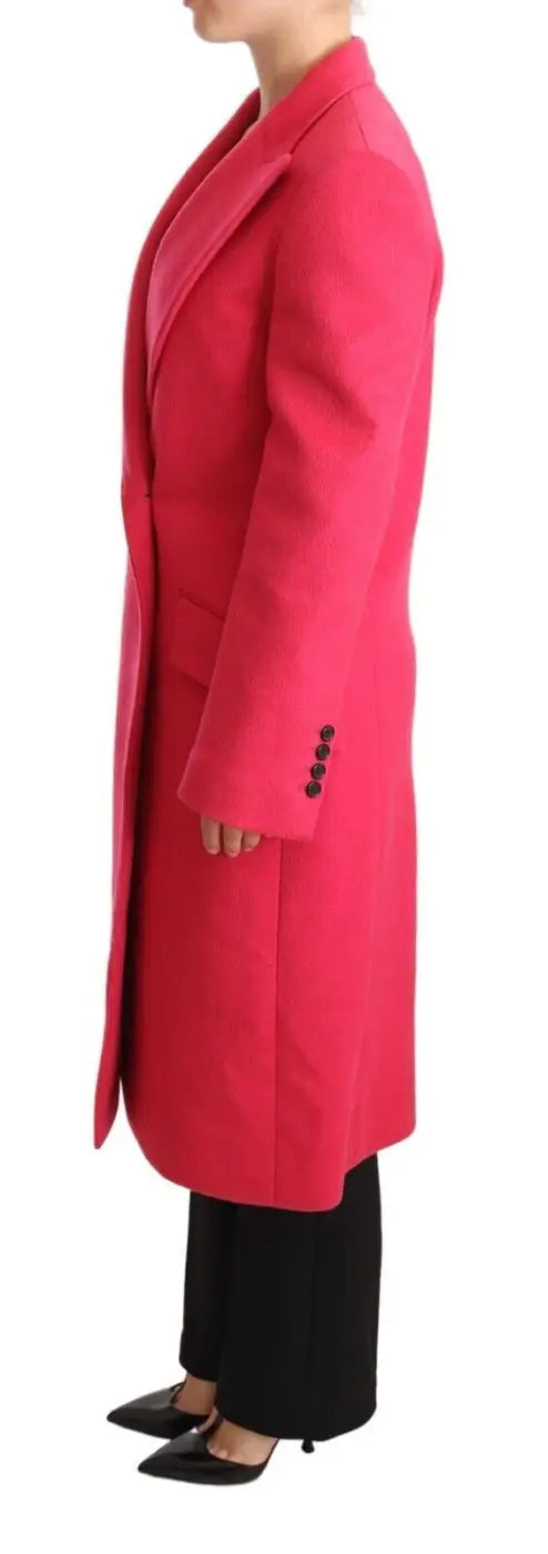 Dolce &amp; Gabbana Pink Double Breasted Trenchcoat Jacket