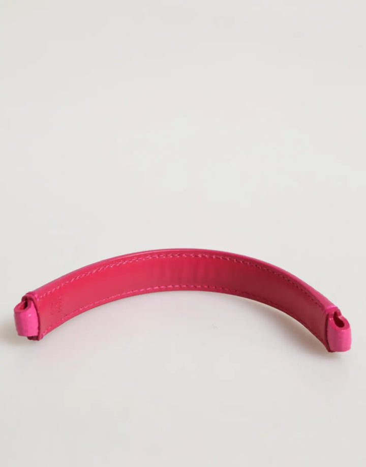 Dolce &amp; Gabbana Pink Embellished Leather Bag Handle Women Shoulder Strap