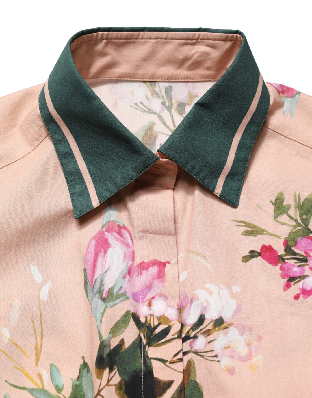 Dolce &amp; Gabbana Shirts - Women’s Pink Floral Cotton Button Front Shirt Top