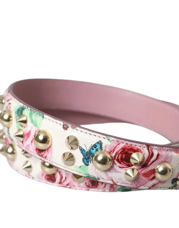 Dolce & Gabbana - Pink Floral Handbag Accessory Shoulder Strap