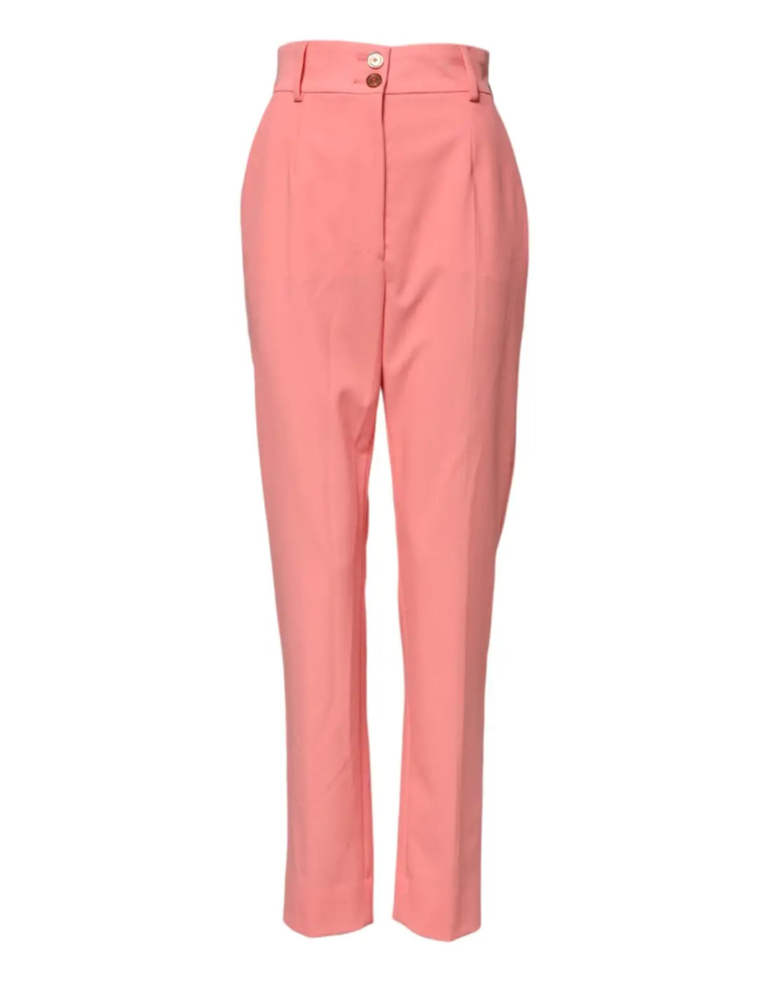 Dolce &amp; Gabbana Pink High Waist Tapered Dress Pants
