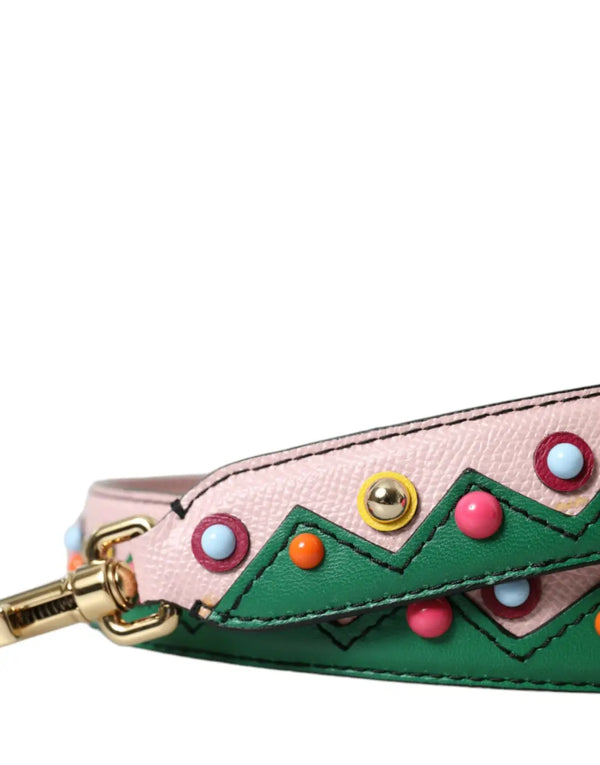 Dolce & Gabbana - Pink Leather Handbag Accessory Shoulder Strap