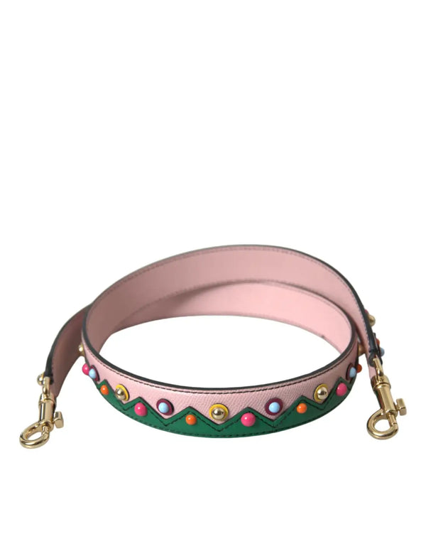Dolce & Gabbana - Pink Leather Handbag Accessory Shoulder Strap