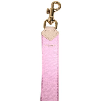 Dolce Gabbana Pink Leather Shoulder Strap for Handbags &